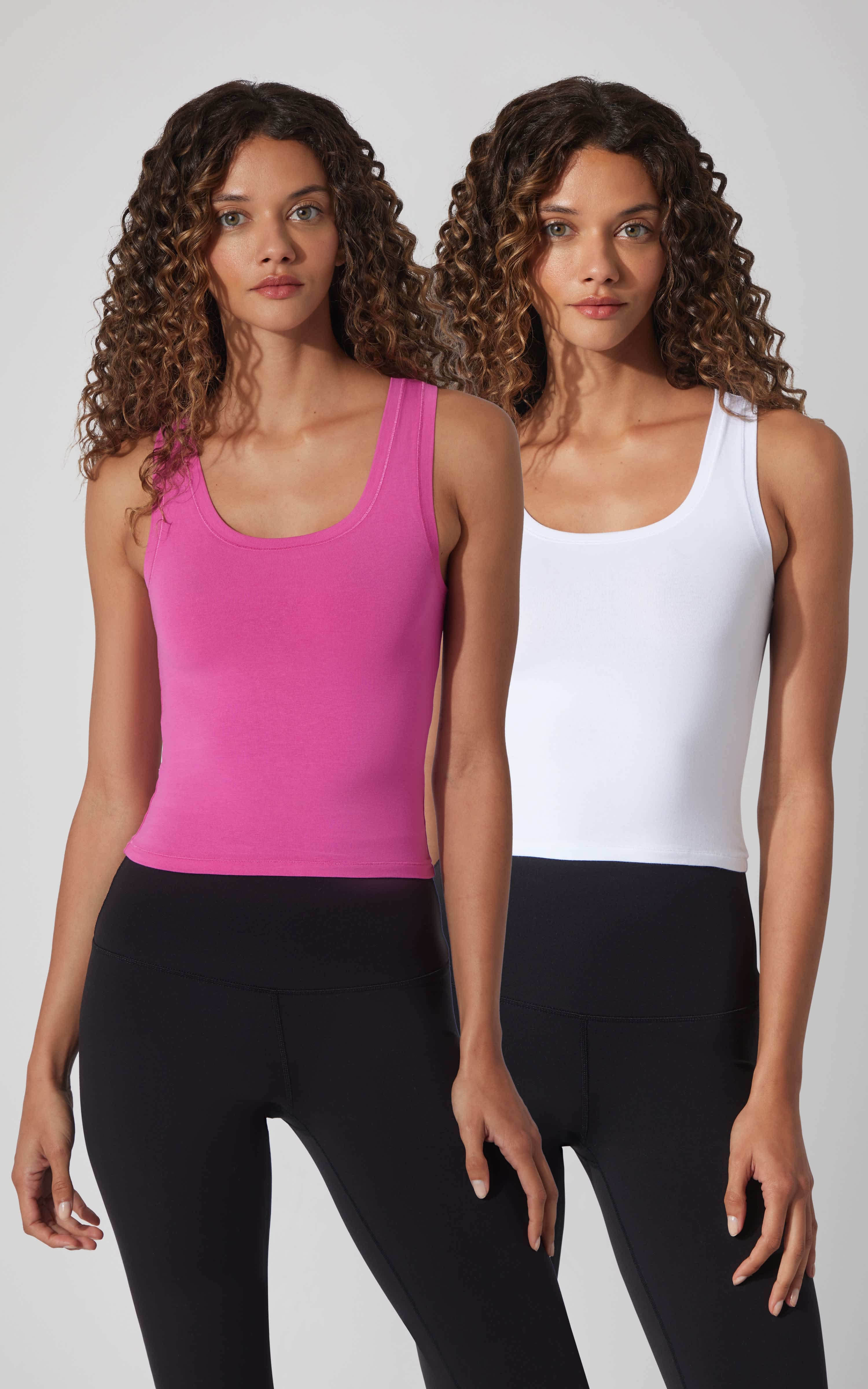 2 Pack Airlite Cotton Pure Love Tank Top - 90 Degree by Reflex
