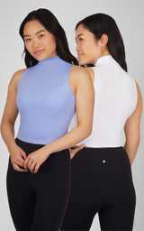2 PK Ribbed Mock Neck Tank - 90 Degree by Reflex