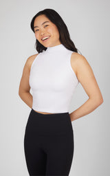 2 PK Ribbed Mock Neck Tank - 90 Degree by Reflex