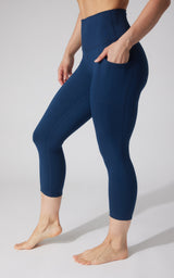 2 PK Interlock Side Pocket and Everyday Capris - 90 Degree by Reflex