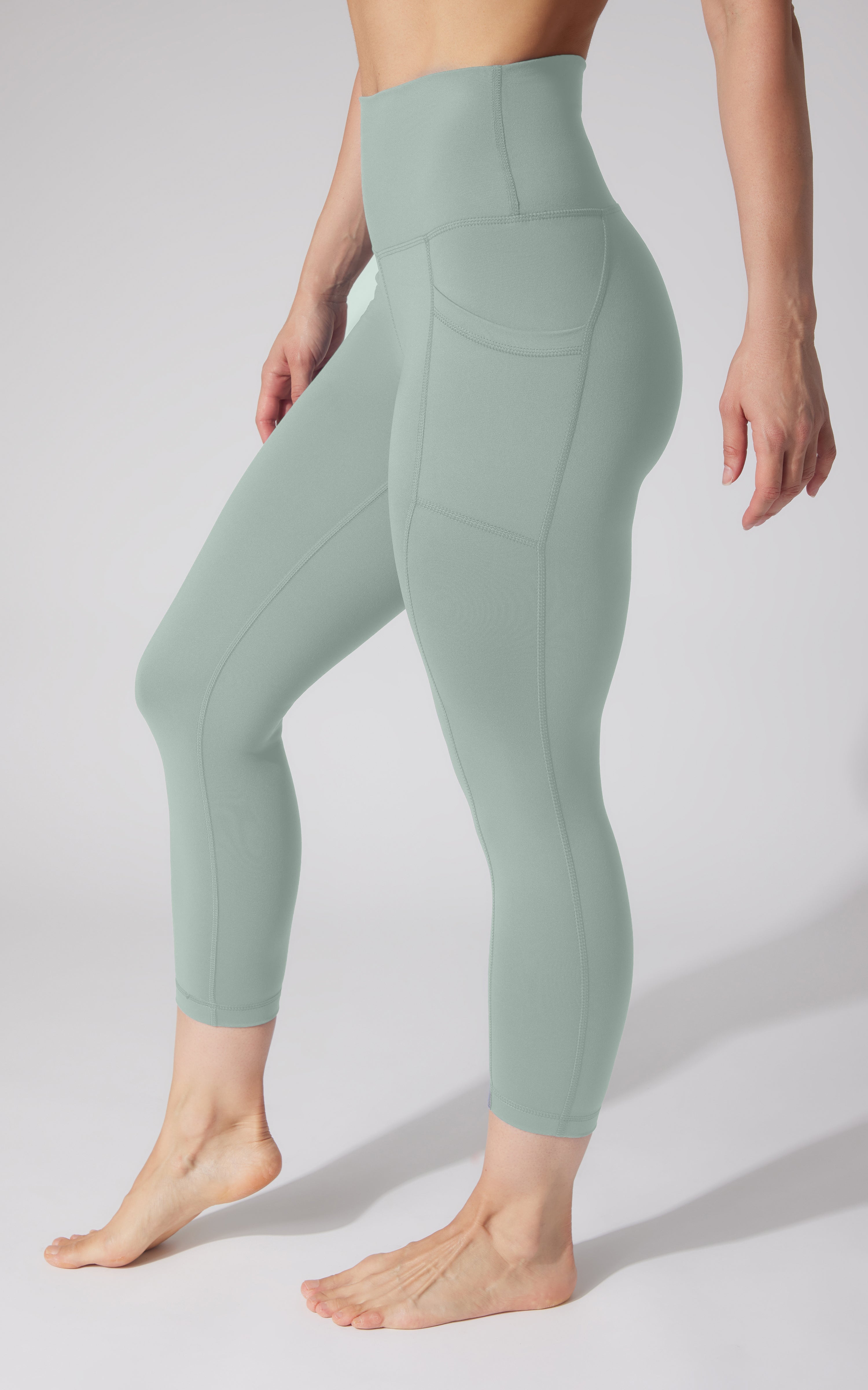 2 PK Interlock Side Pocket and Everyday Capris - 90 Degree by Reflex