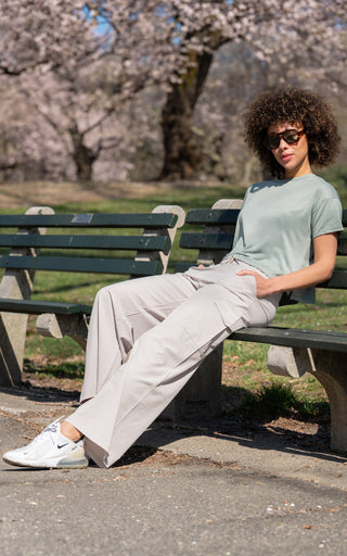 Lightstreme Wide Leg Cargo Pocket Pant - 90 Degree by Reflex