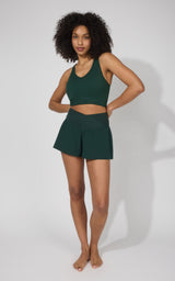 Ribbed Alamo Bra Tank & Lightstreme Crossfire Short Set
