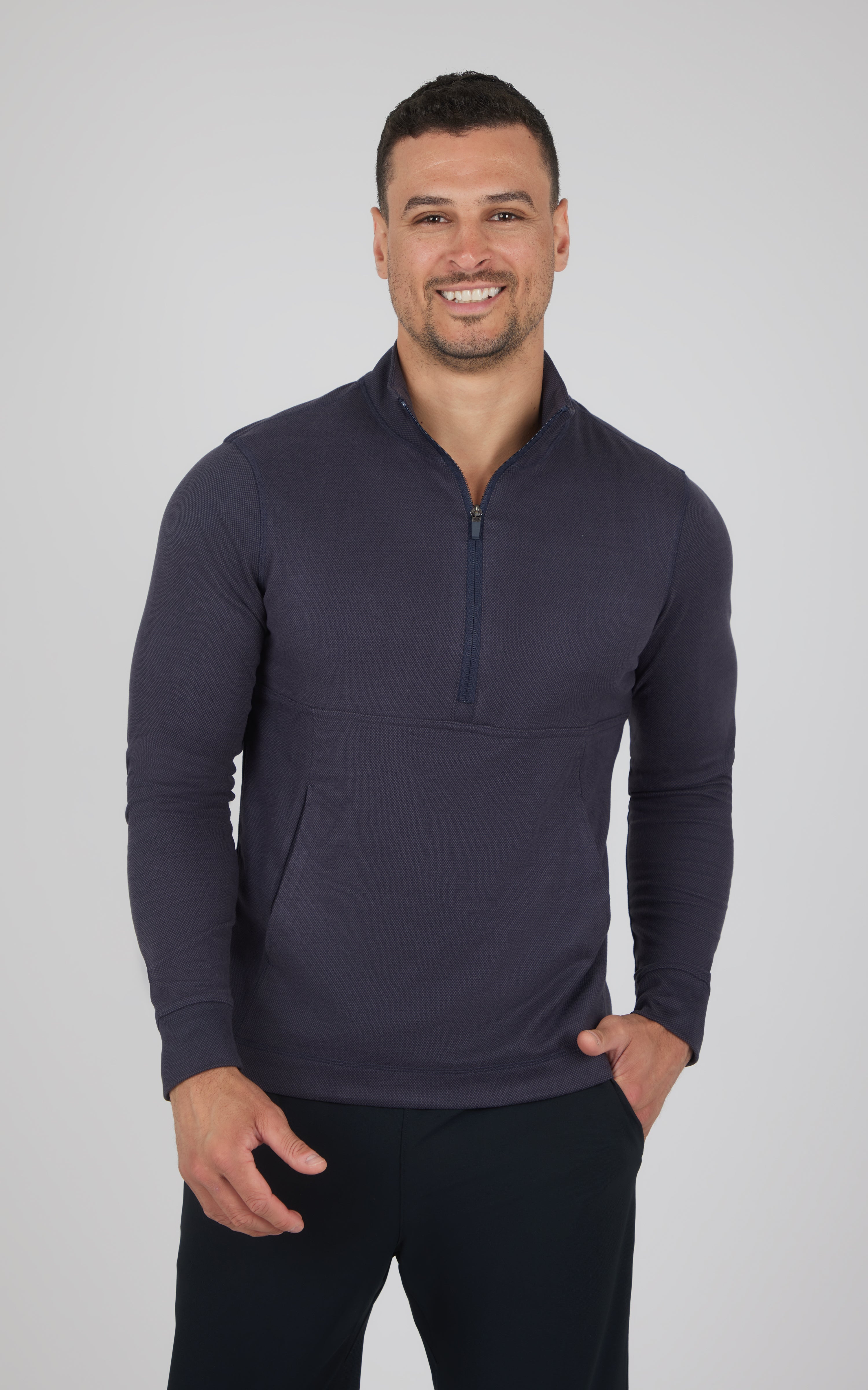 Mens Softlite Everyday Half Zip Top - Our Ocean Core Story - 90 Degree by Reflex