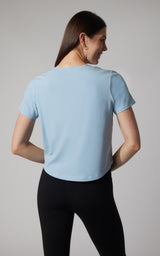 2 PK Airlite Cotton Boxy Cropped Short Sleeve Tee