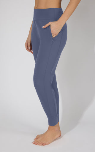 Interlock Zipper Pockets Greenwich Jogger - Our Linen Story - 90 Degree by Reflex