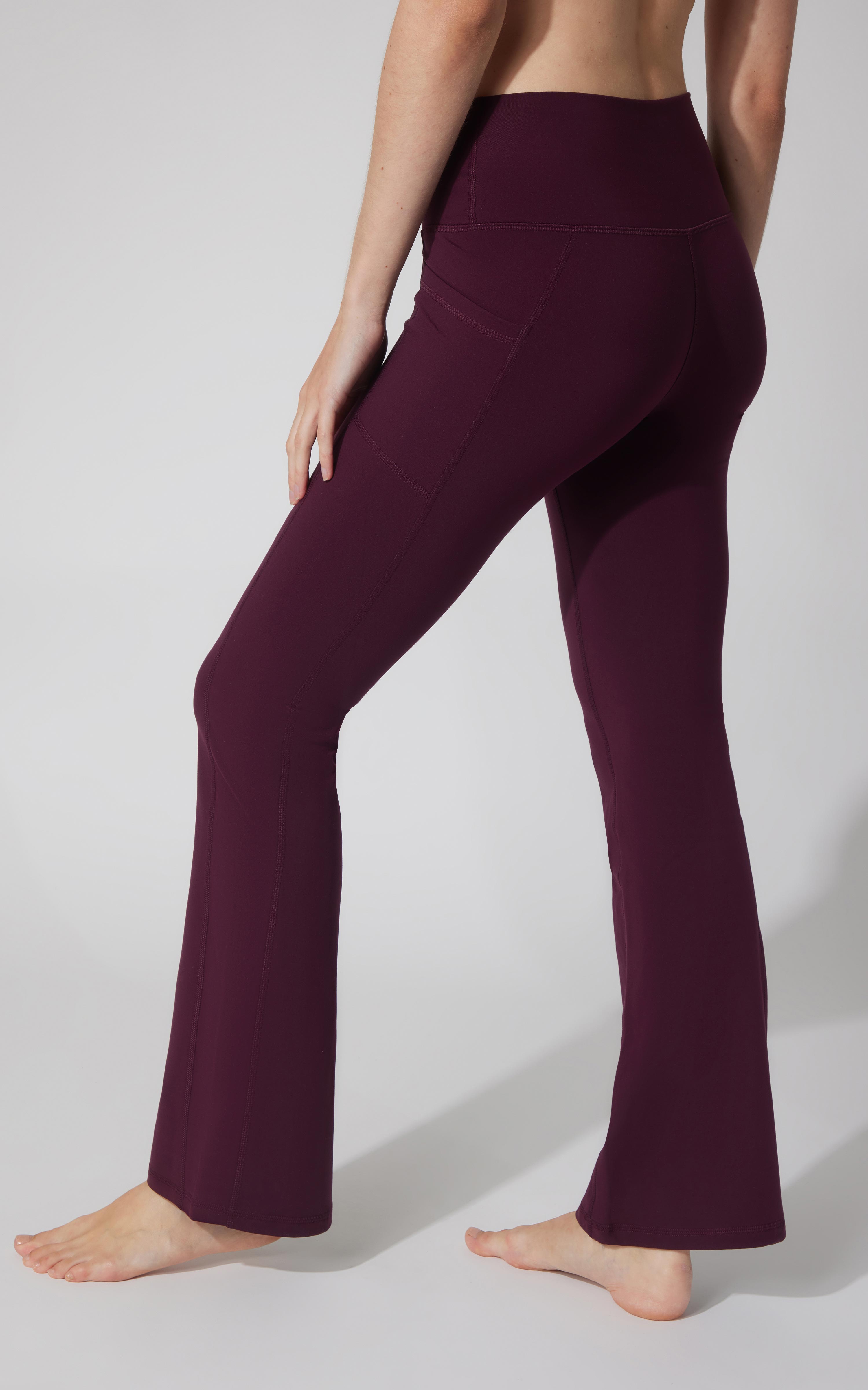 Polarlux Tribeca Elastic Free Full Length Side Pocket Flare Leg Pant - Our Earthy Story - 90 Degree by Reflex