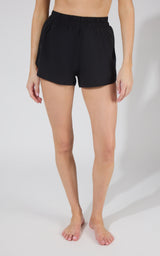 Lightstreme Commuter Woven Smocked Waistband Running Short w/ Split Hem - 90 Degree by Reflex