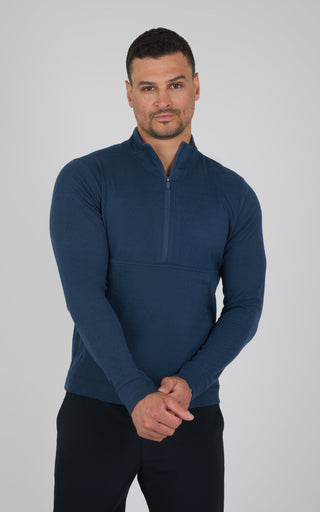 Mens Softlite Everyday Half Zip Top - Our Ocean Core Story - 90 Degree by Reflex