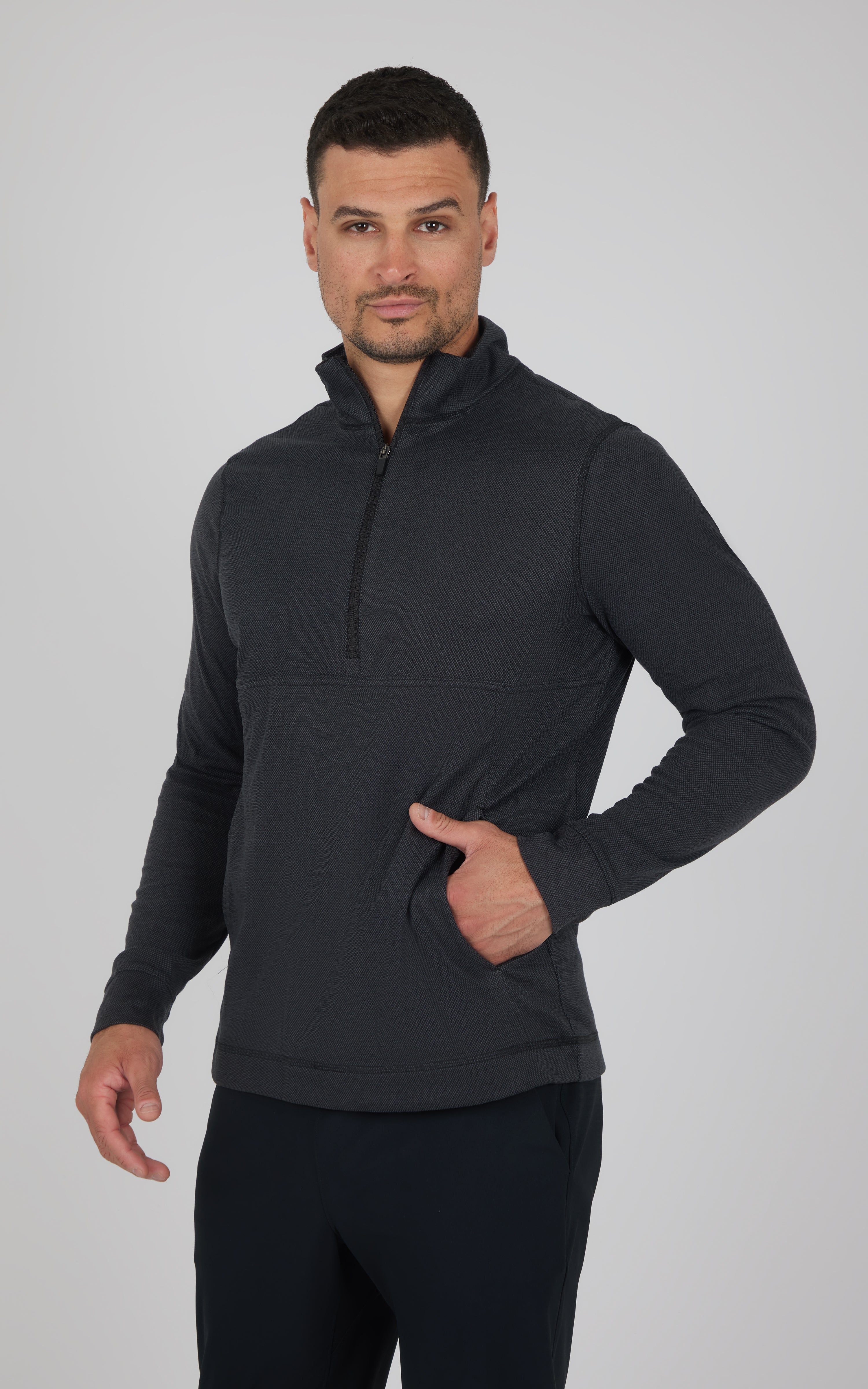 Mens Softlite Everyday Half Zip Top - Our Ocean Core Story - 90 Degree by Reflex