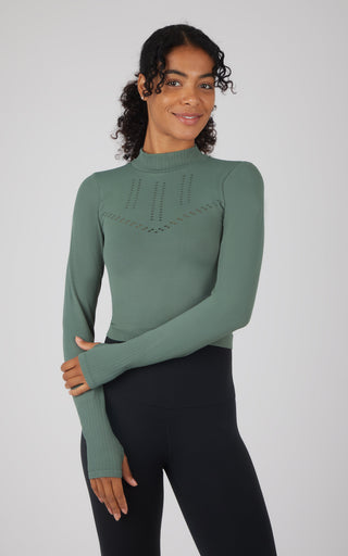 Seamless Long Sleeve Top - Our Stone Story - 90 Degree by Reflex
