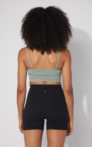 2 PK Stonewash Ribbed Seamless Bra - 90 Degree by Reflex