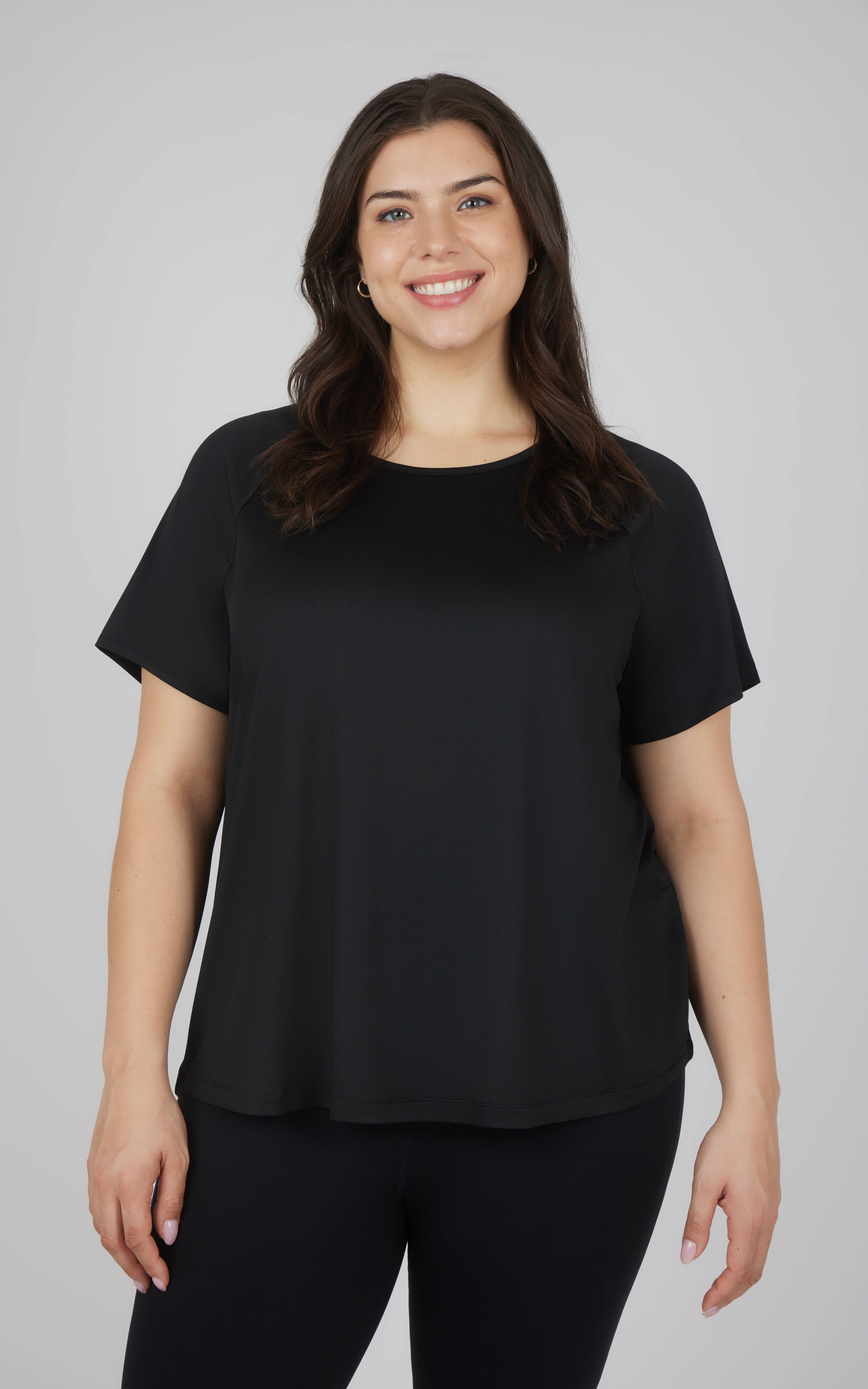 Plus Mesh Back Top