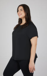 Plus Mesh Back Top