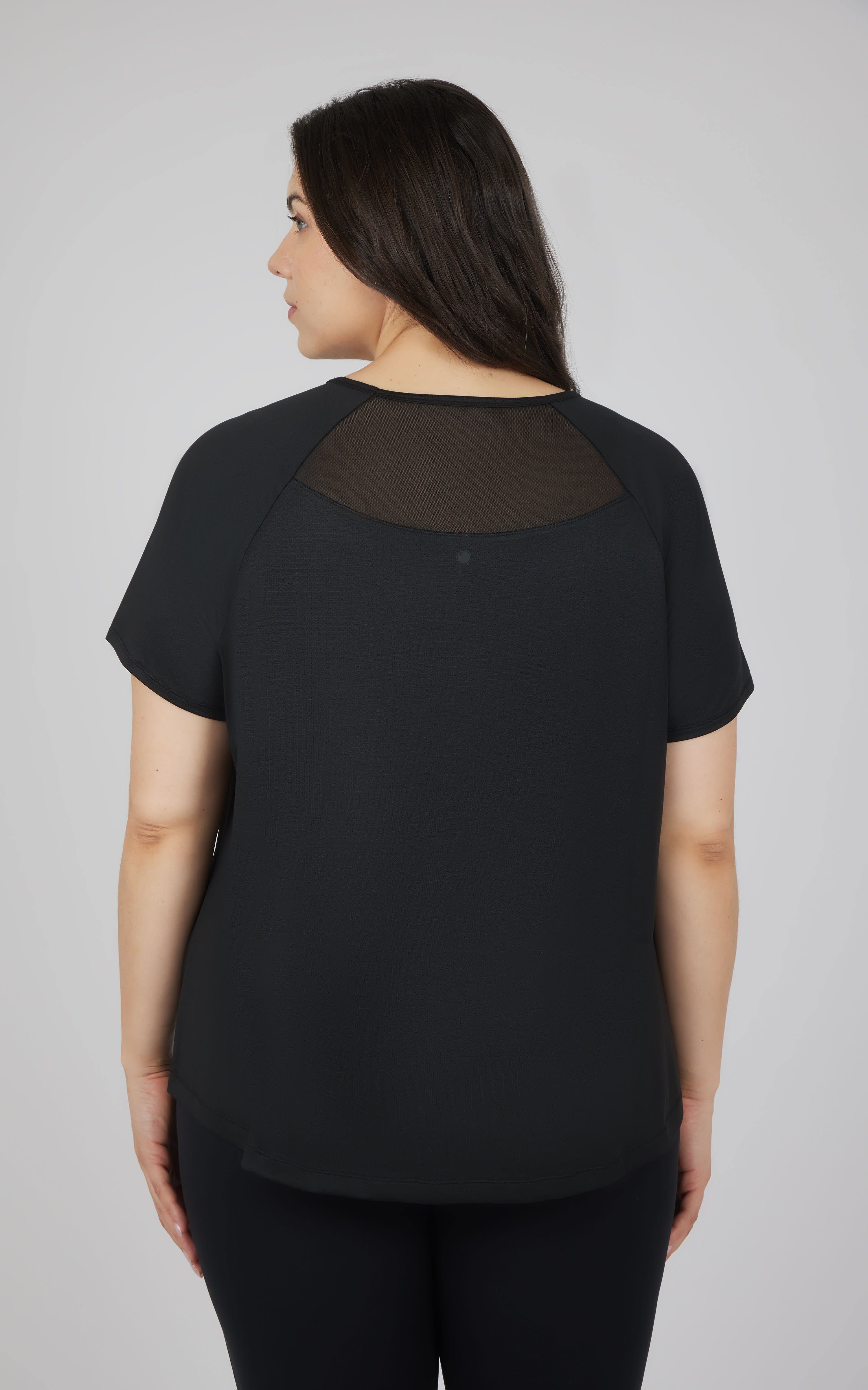Plus Mesh Back Top