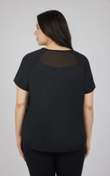 Plus Mesh Back Top