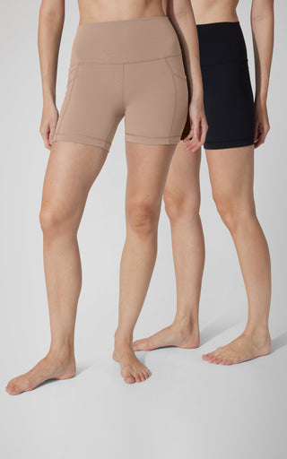 2 PK Lux Classic and Pocketed 5" Shorts - Our Earthy Story - 90 Degree by Reflex