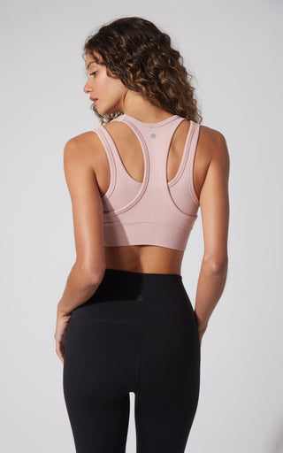 Seamless Ribbed Double Layer Bra - Our Petal Tone Story - 90 Degree by Reflex