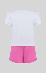 Toddler Girls 2 PC Short Sleeve Top and Lightstreme Running Short - 90 Degree by Reflex
