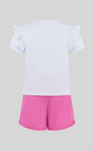 Toddler Girls 2 PC Short Sleeve Top and Lightstreme Running Short - 90 Degree by Reflex