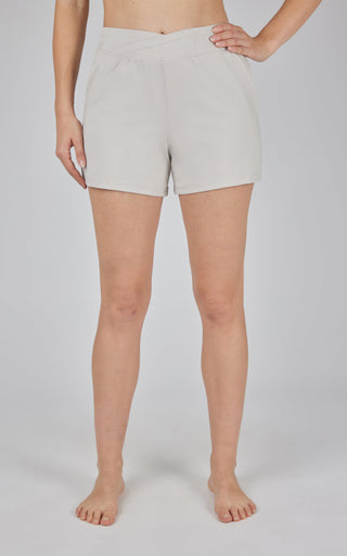 Lux Crossover Waistband 4" Side Pocket Short - 90 Degree by Reflex