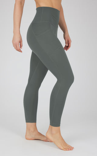 Lux Elastic Free High Waist Side Pocket 7/8 Ankle
