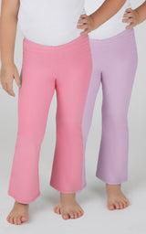 Toddler Girls 2 PK Ribbed Flared Pant - 90 Degree by Reflex