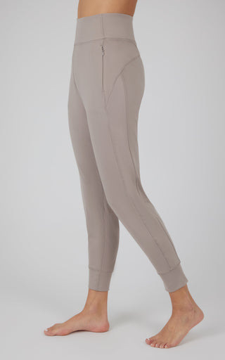 Interlock Zipper Pockets Greenwich Jogger - Our Linen Story - 90 Degree by Reflex