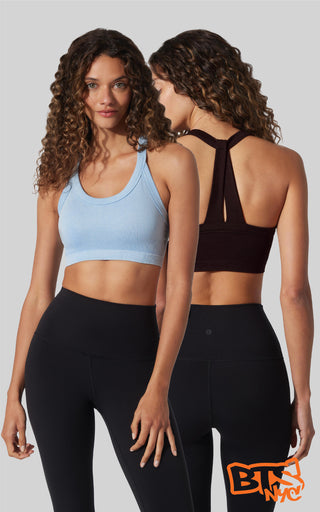2 PK Stone Washed Seamless Marvella Bra Tank - Beat the Streets