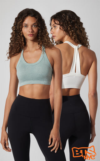 2 PK Stone Washed Seamless Marvella Bra Tank - Beat the Streets
