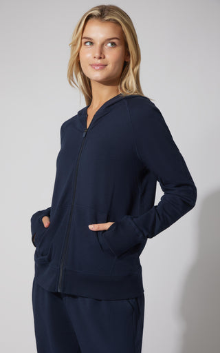 Terry Everyday Full Zip Hoodie Jacket - 90 Degree by Reflex