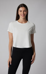 2 PK Airlite Cotton Boxy Cropped Short Sleeve Tee