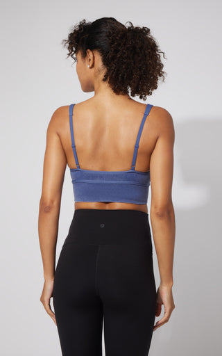 2 PK Stonewash Ribbed Seamless Bra - 90 Degree by Reflex