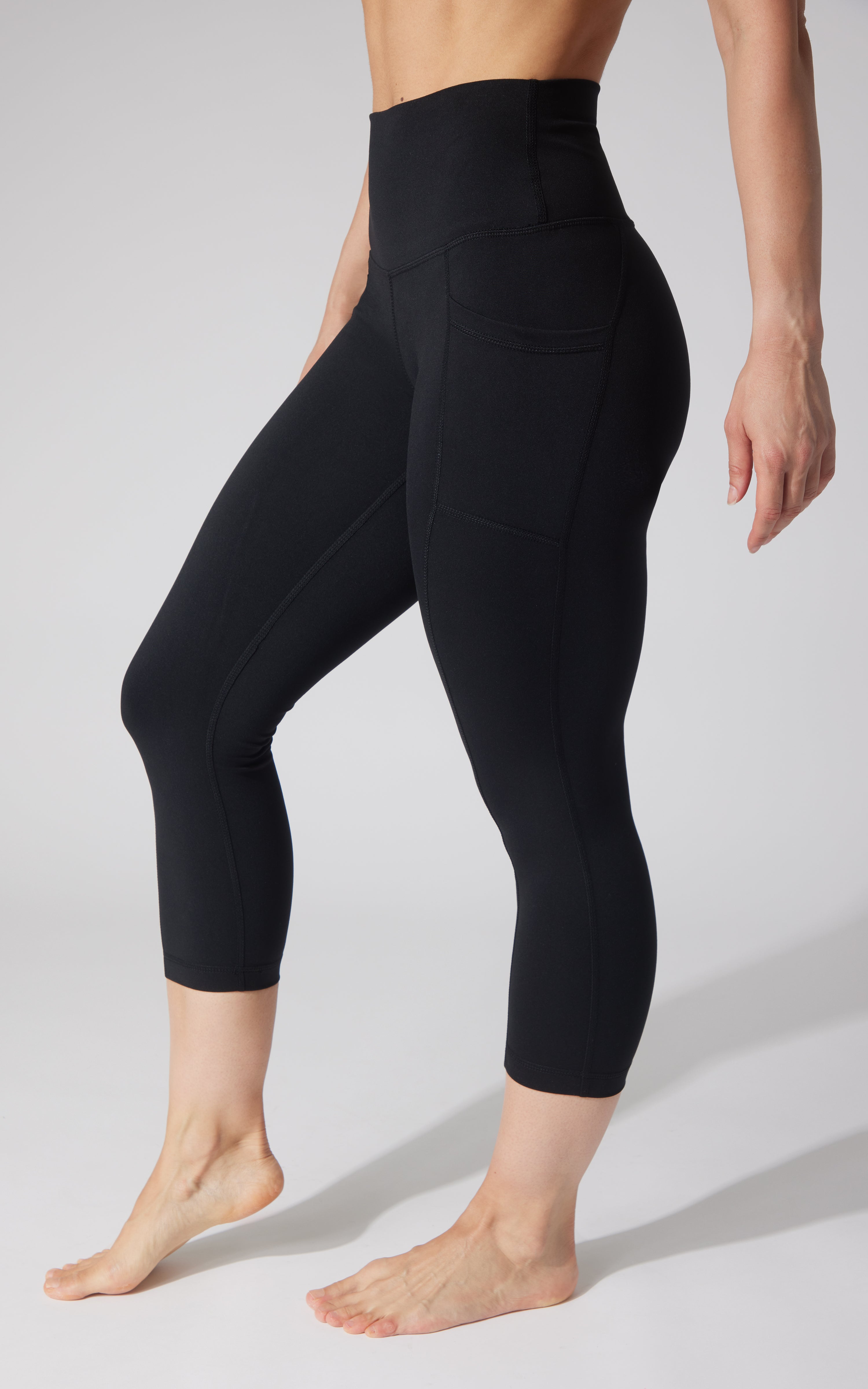 2 PK Interlock Side Pocket and Everyday Capris - 90 Degree by Reflex