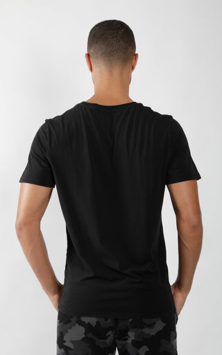 Mens Silicon Washed Pima Cotton Crew Neck Tee - 90 Degree by Reflex