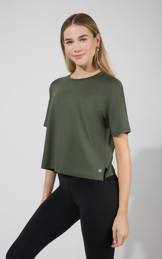 2 Pack Super Soft Deluxe Boxy Cropped Tee - 90 Degree by Reflex
