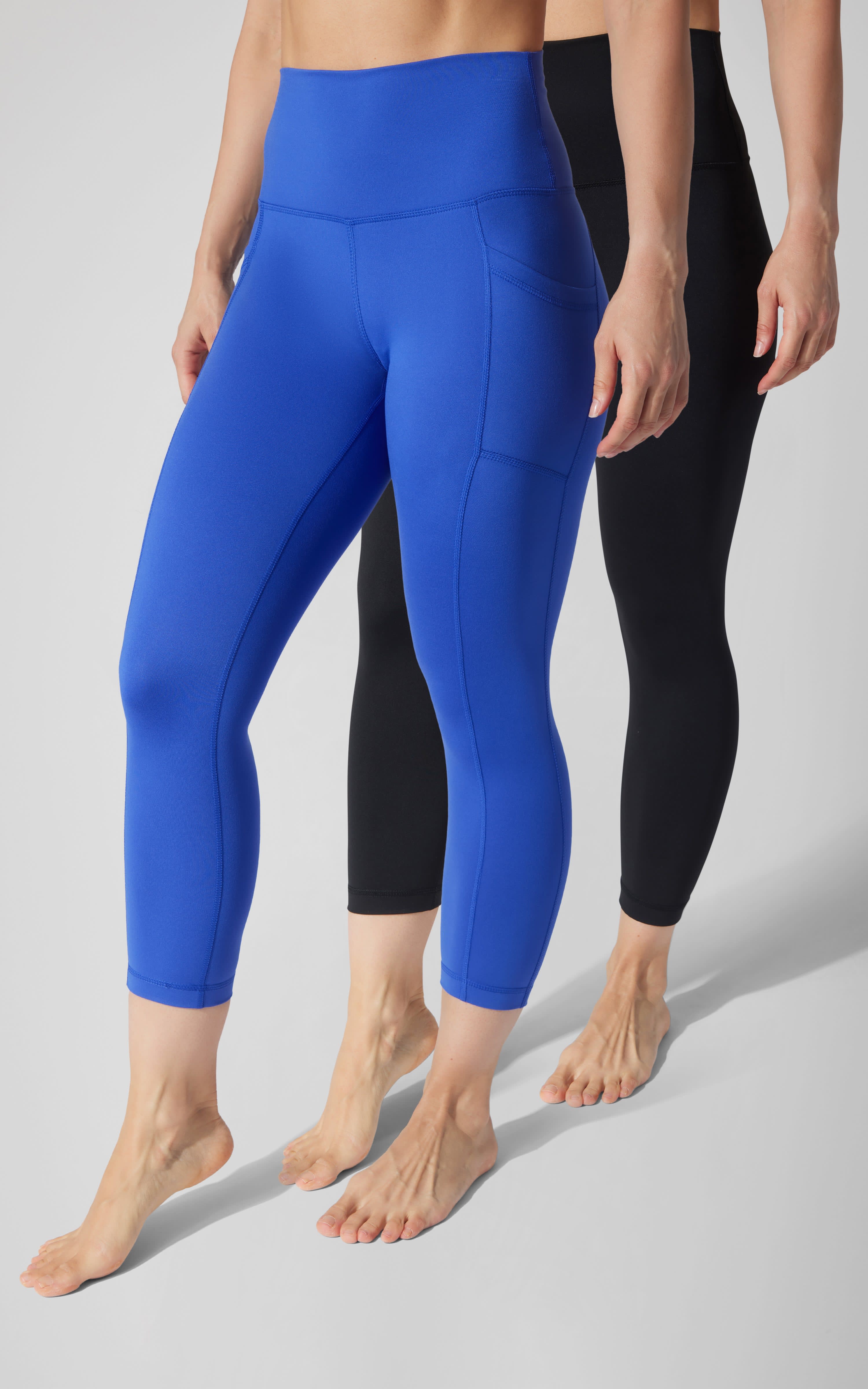 2 PK Interlock Side Pocket and Everyday Capris - 90 Degree by Reflex