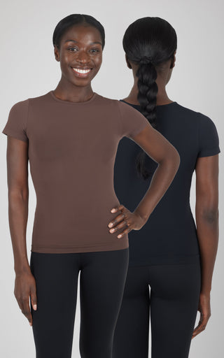 2 PK Short Sleeve Top - Our Linen Story - 90 Degree by Reflex