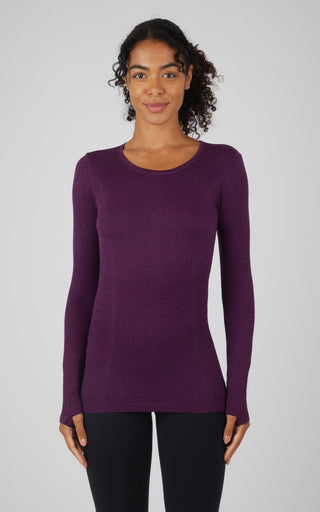 Lurex Seamless Long Sleeve Performance Shirt - 90 Degree by Reflex