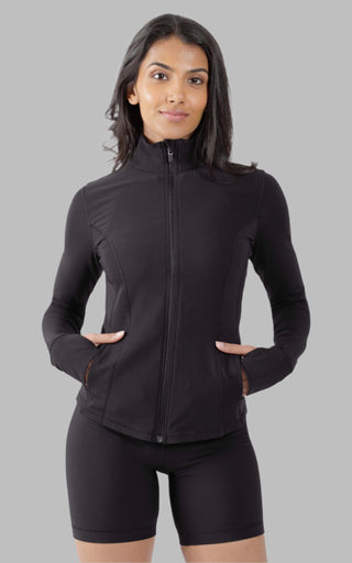 Interlink Ribbed Princess Seam Performance Jacket - 90 Degree by Reflex