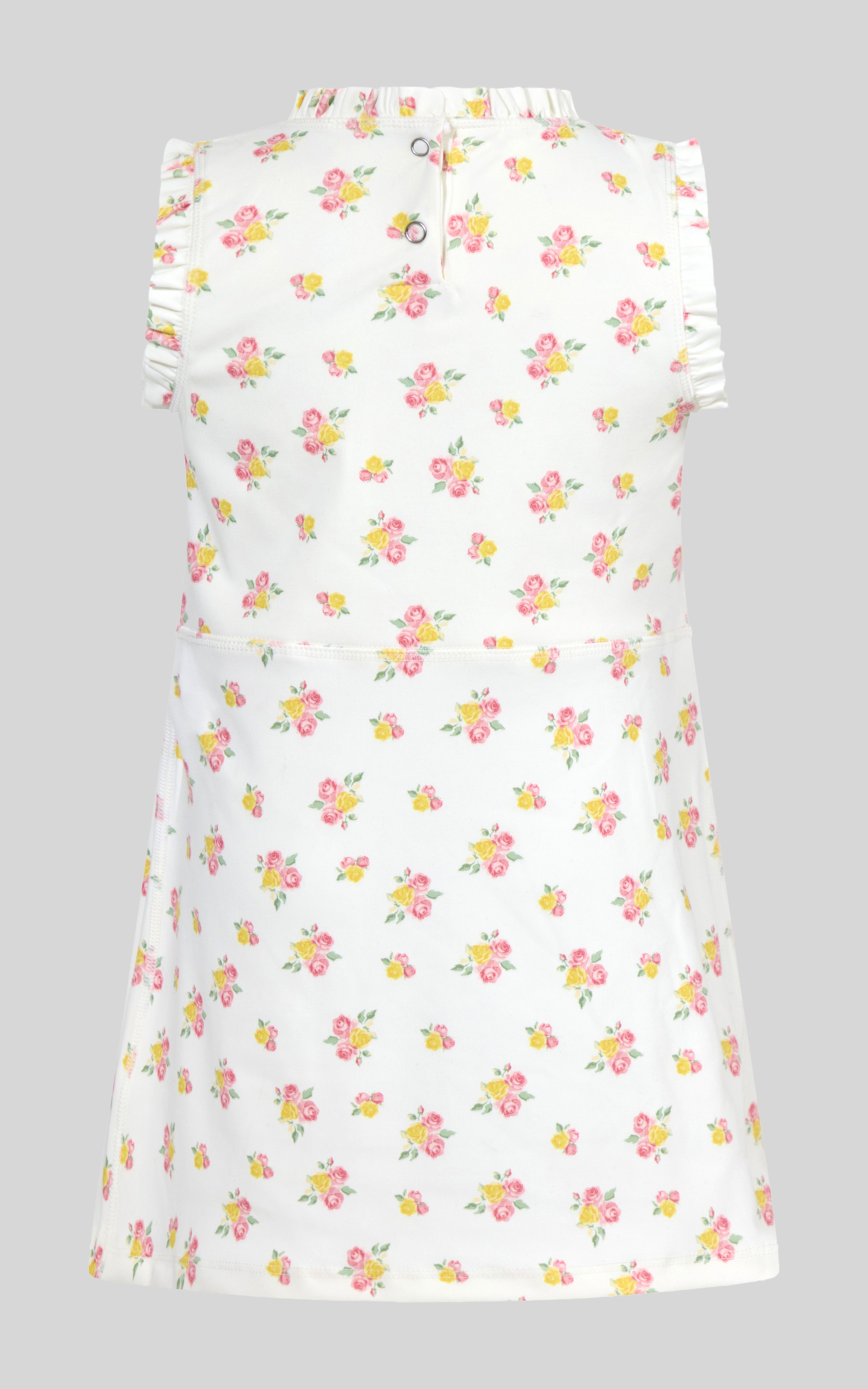 Toddler Girls Ruffle Dress & 3" Short & Bow Scrunchie - 90 Degree by Reflex