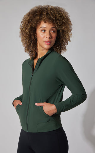 Warp Intown Full Zip Bomber Jacket - 90 Degree by Reflex