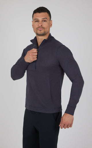 Mens Softlite Everyday Half Zip Top - Our Ocean Core Story - 90 Degree by Reflex