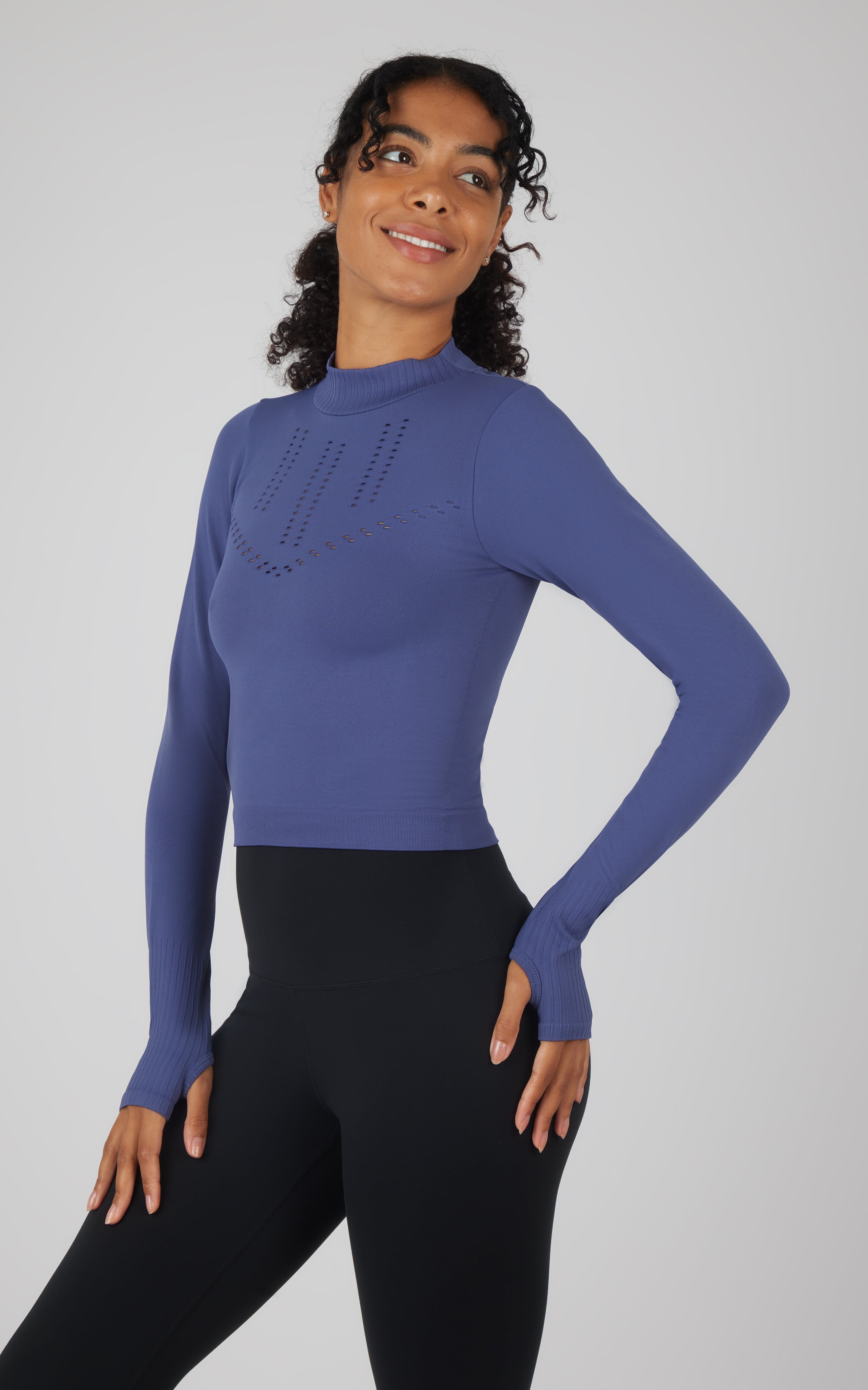 Seamless Long Sleeve Top - Our Stone Story - 90 Degree by Reflex