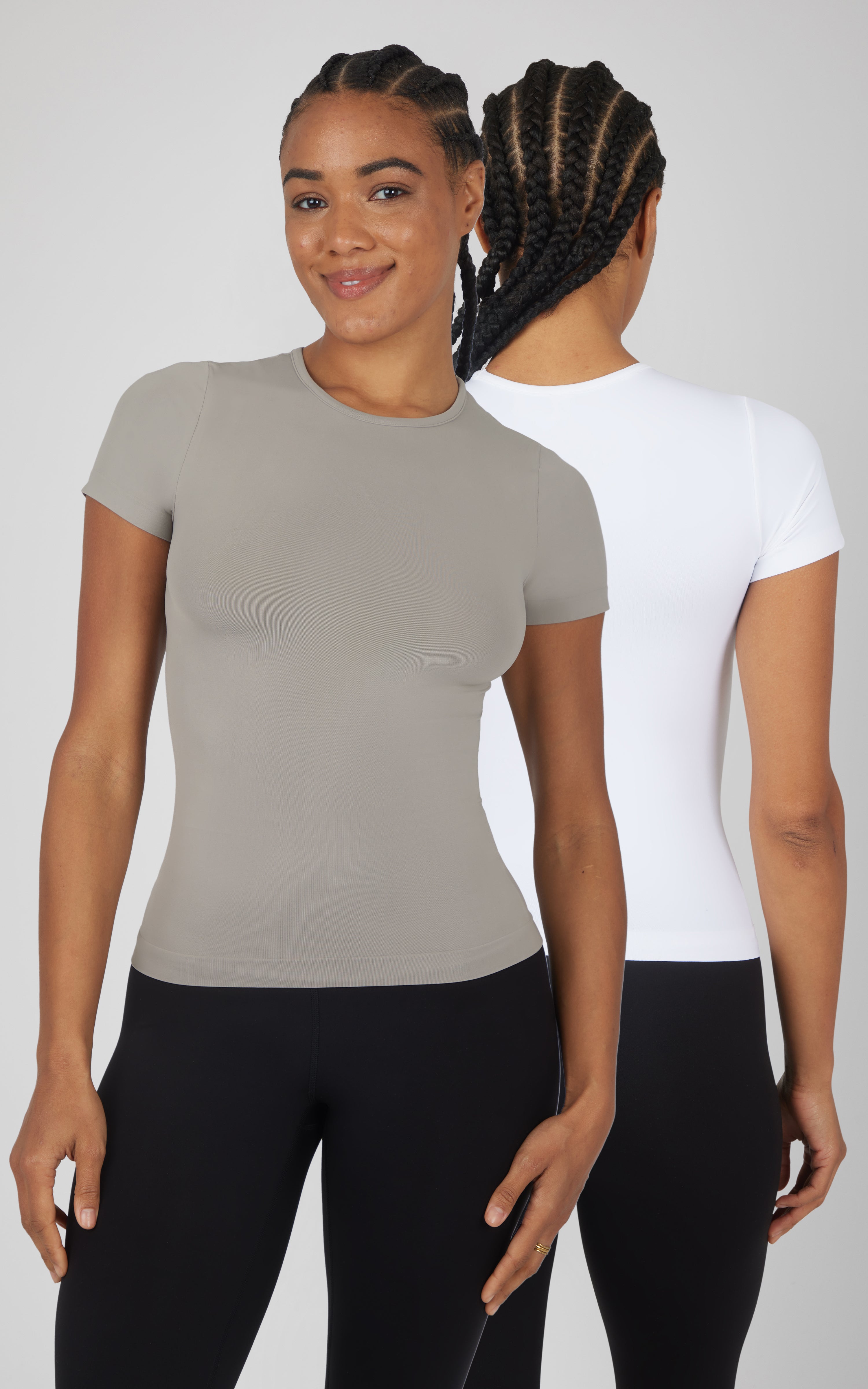2 PK Short Sleeve Top - Our Linen Story - 90 Degree by Reflex