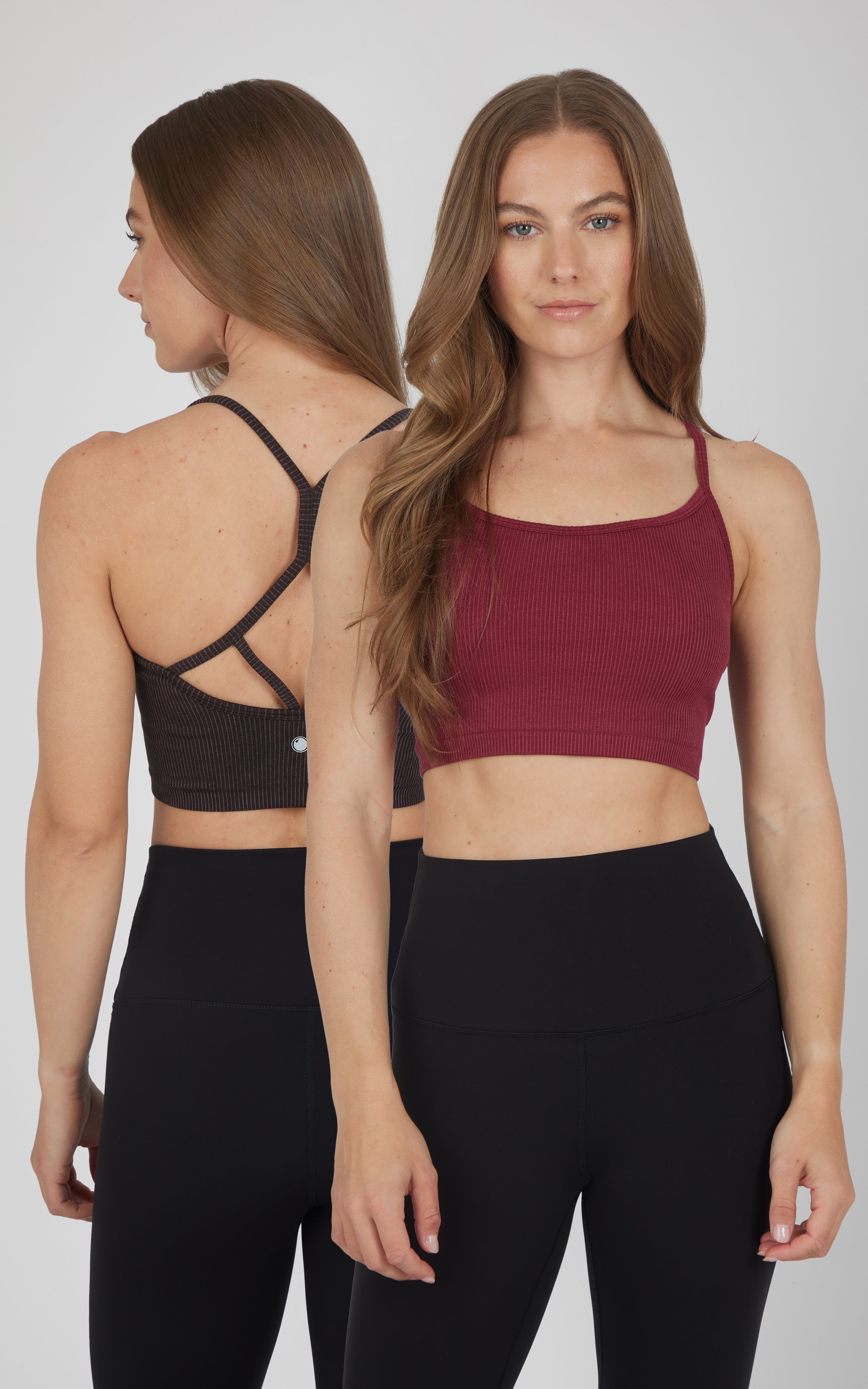 2 PK Ribbed Seamless Rosaline Bra - Our Cafe Story - 90 Degree by Reflex