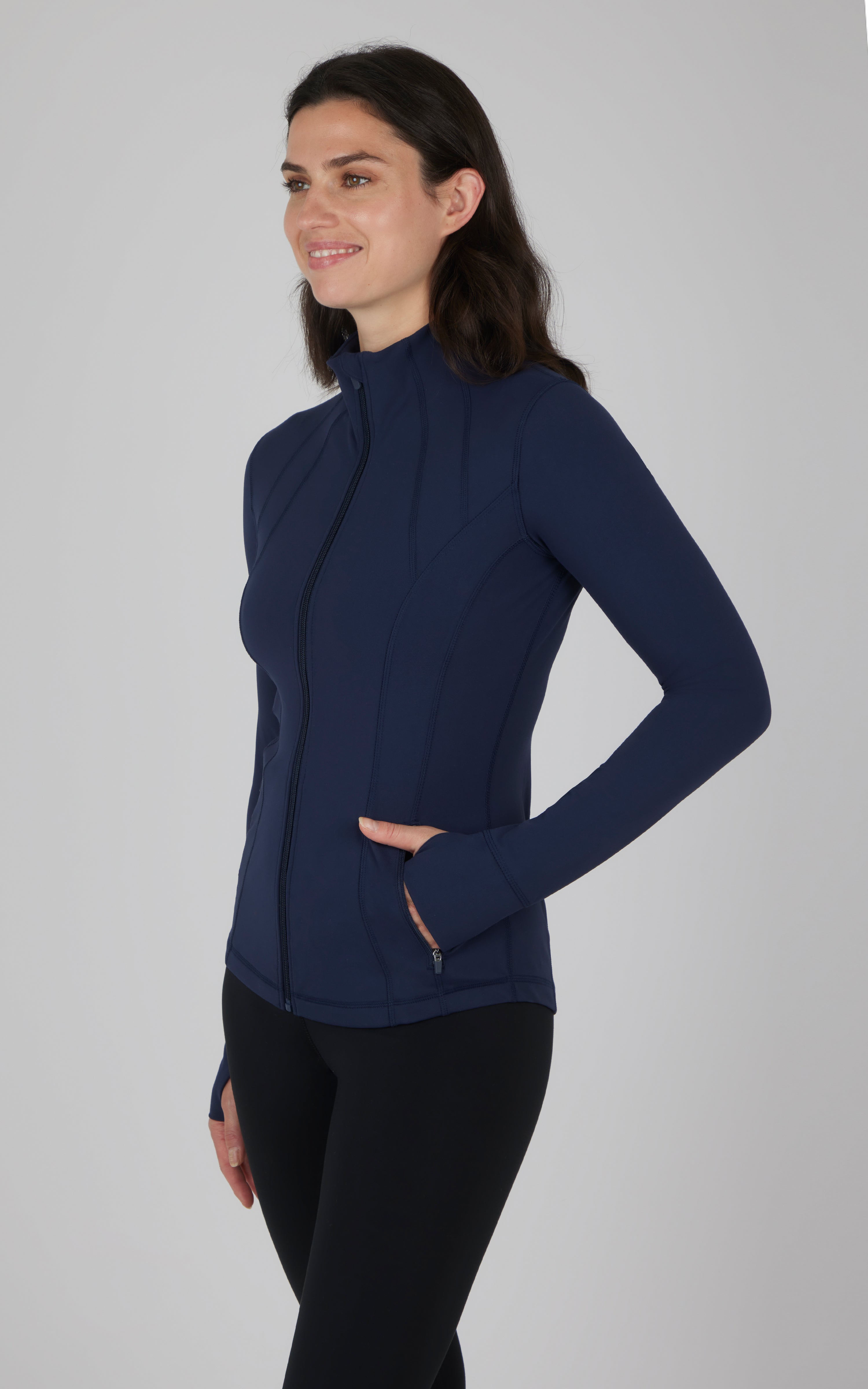 Nude Tech Jetsetter Full Zip Performance Jacket - 90 Degree by Reflex