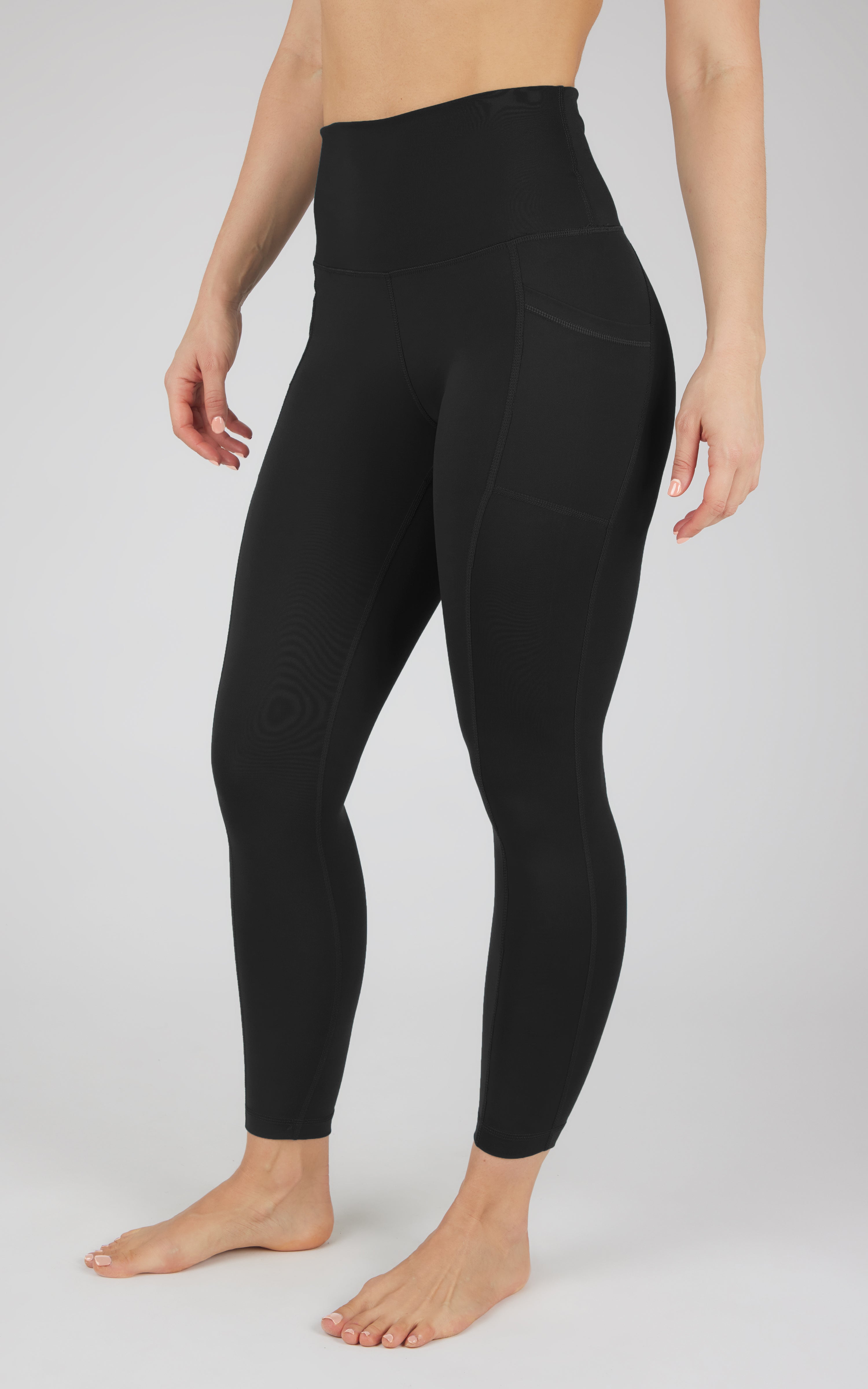 Lux Elastic Free High Waist Side Pocket 7/8 Ankle - 90 Degree by Reflex