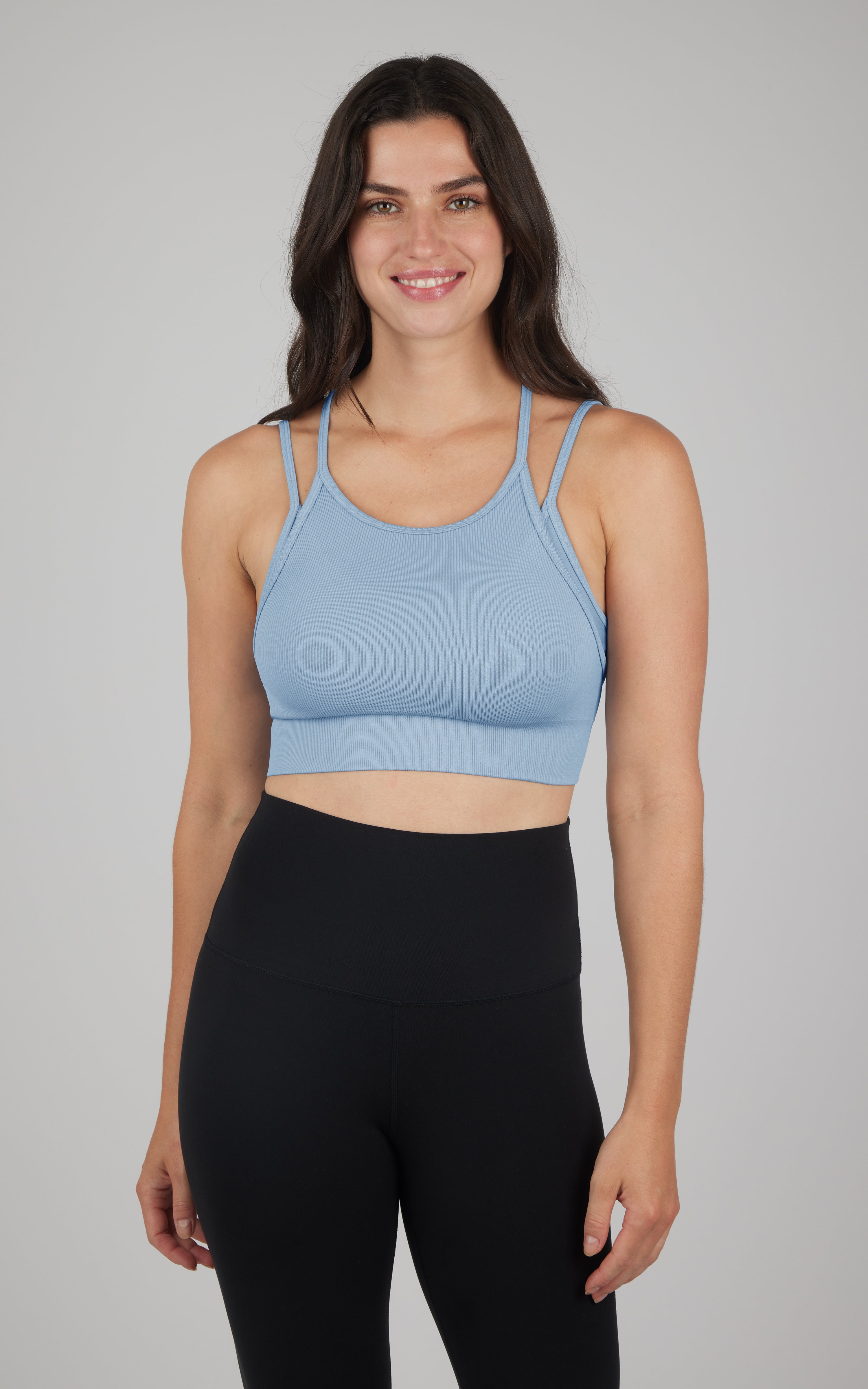 Ribbed Seamless Double Layer Bra - 90 Degree by Reflex