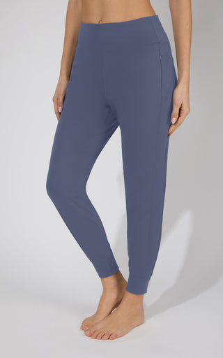 Interlock Zipper Pockets Greenwich Jogger - Our Linen Story - 90 Degree by Reflex